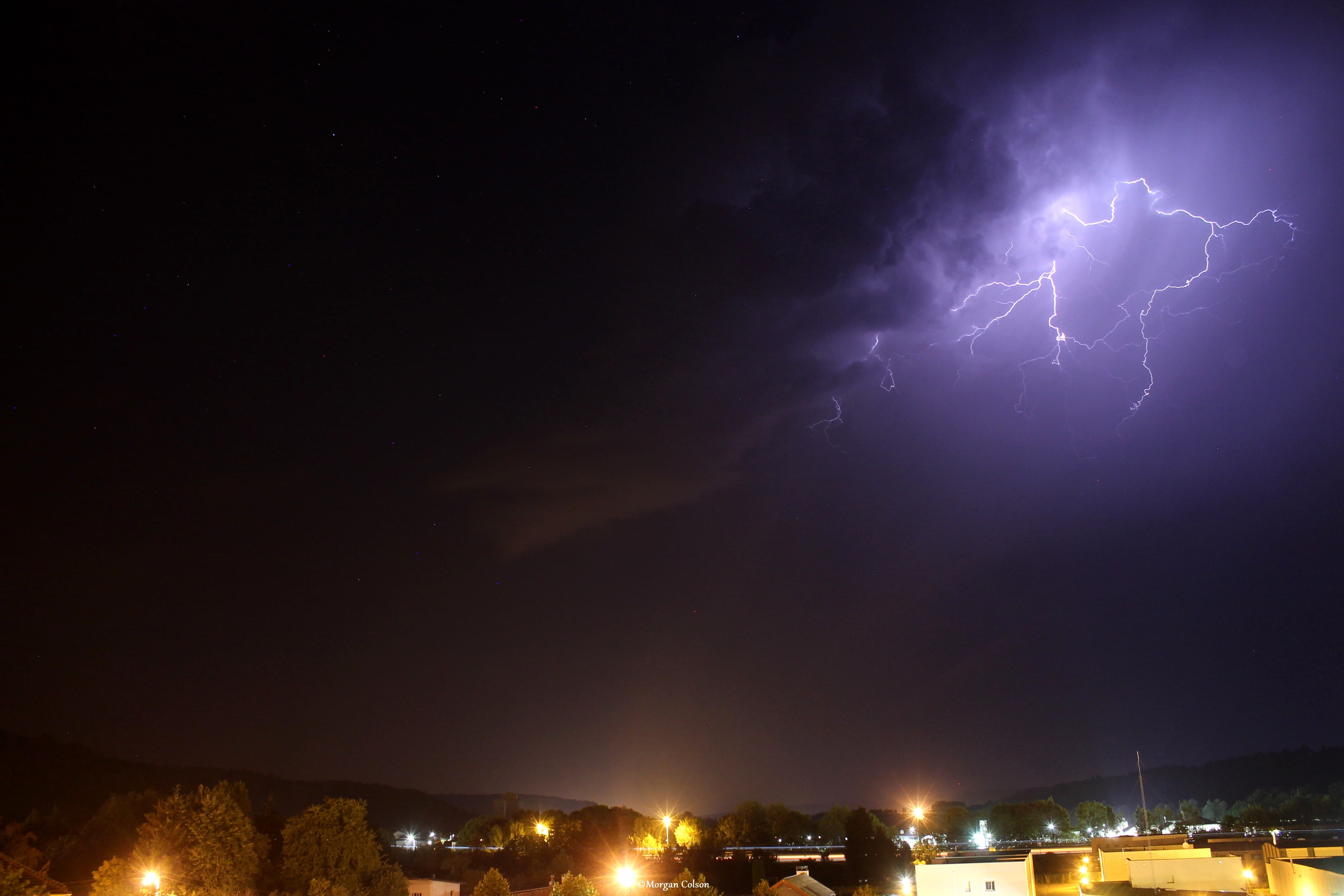 Orage sur le Sud Meusien hier soir. - 07/08/2018 23:26 - Morgan Colson