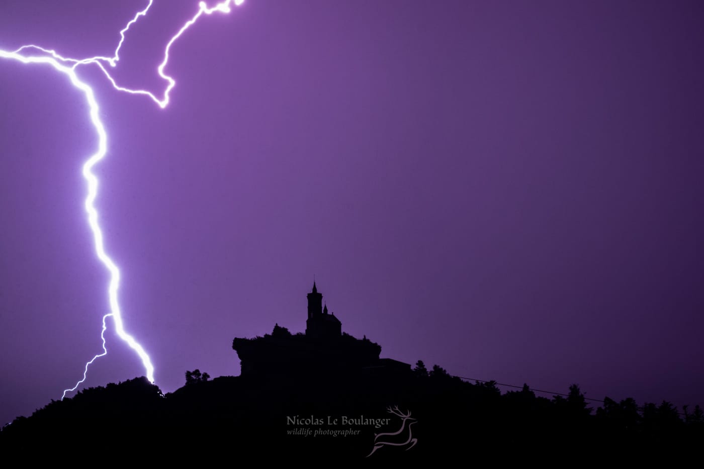 foudre sur le rocher de Dabo - 07/06/2018 02:20 - Nicolas Le Boulanger