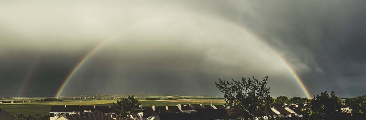 Après les orages, l'arc en ciel à Reims. - 08/05/2019 17:00 - Théo NALETTO