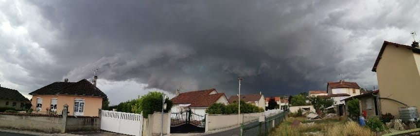 Joli système orageux au nord de Couvrot (Marne) - 09/08/2019 15:45 - Amelie Brunel