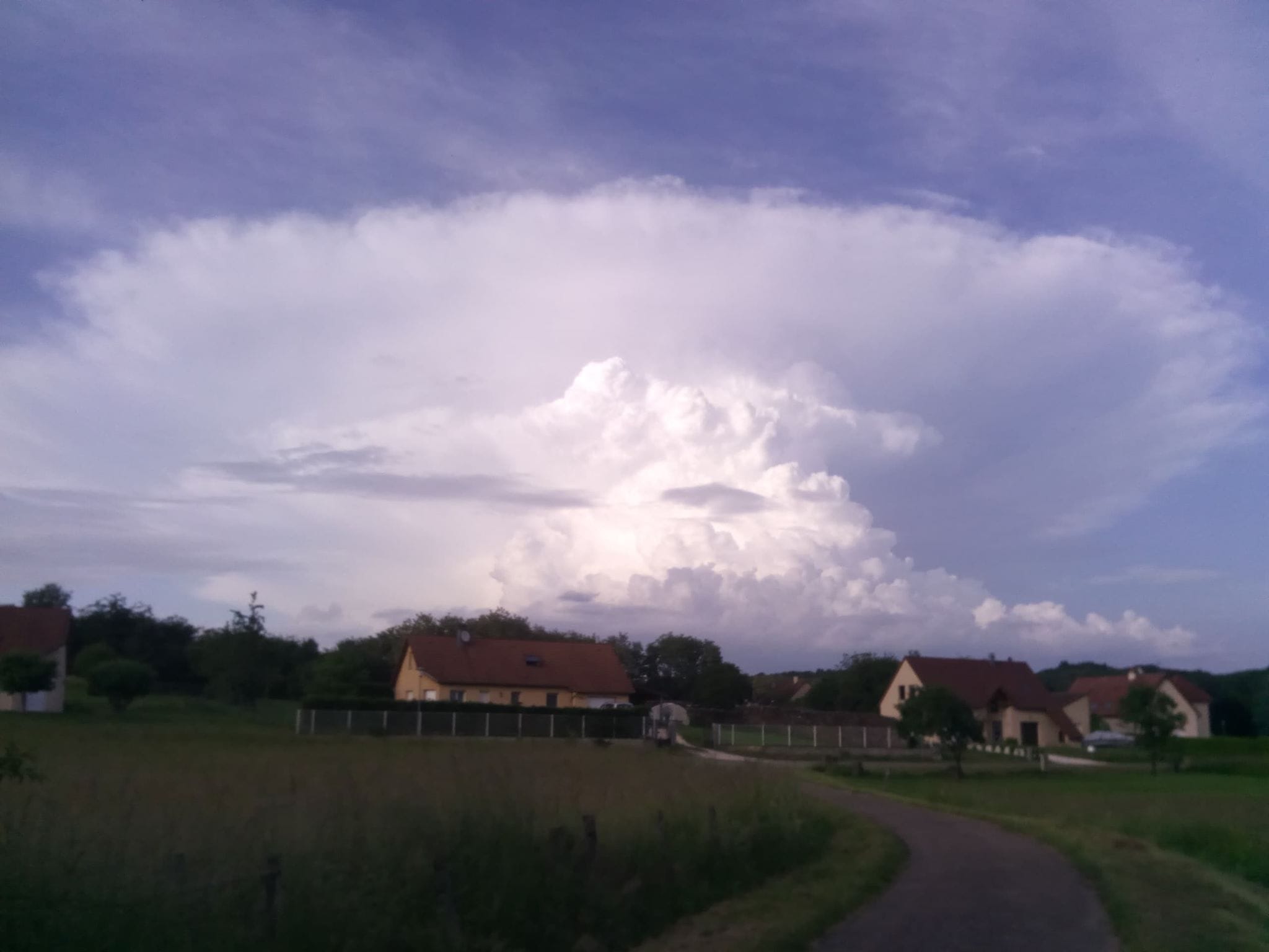 Photo prise hier soir en Haute - Saône 