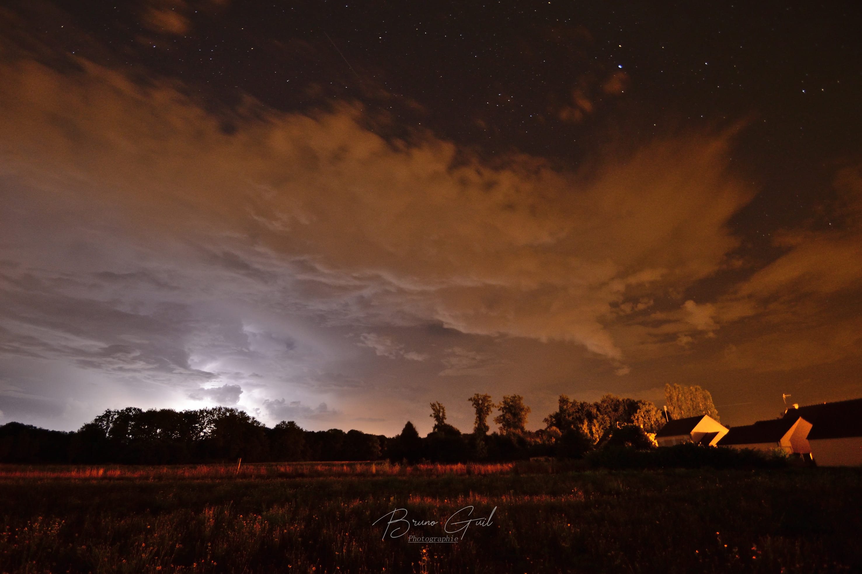 Orages sur la forêt de l'Aigue (Oise) - 12/08/2020 23:20 - Bruno Guil