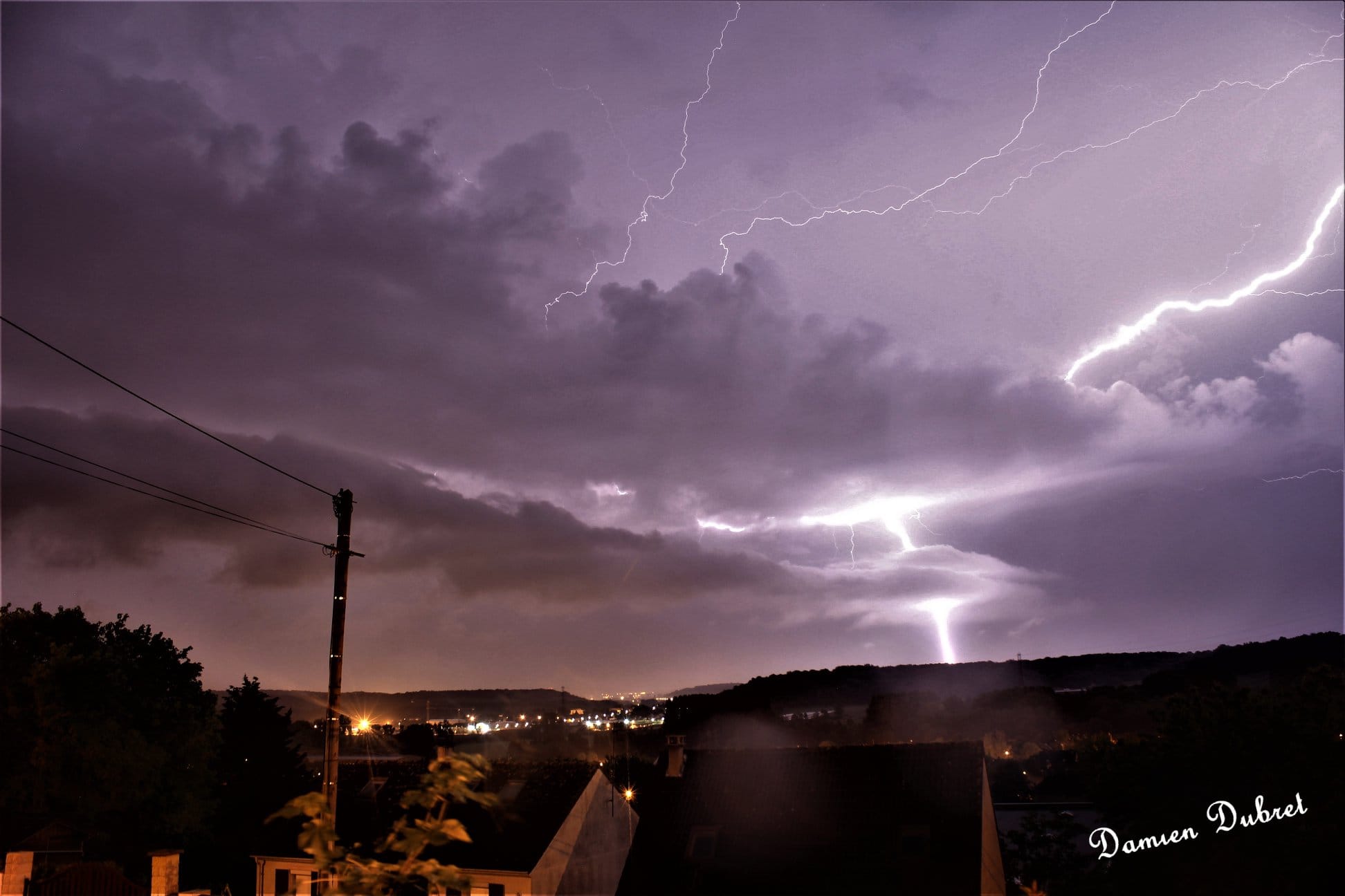 Magnifique chasse aux orages hier soir du côté de Cire les Mello, Rousseloy, Mouy et Ars. - 29/05/2018 23:00 - Damien Dubret