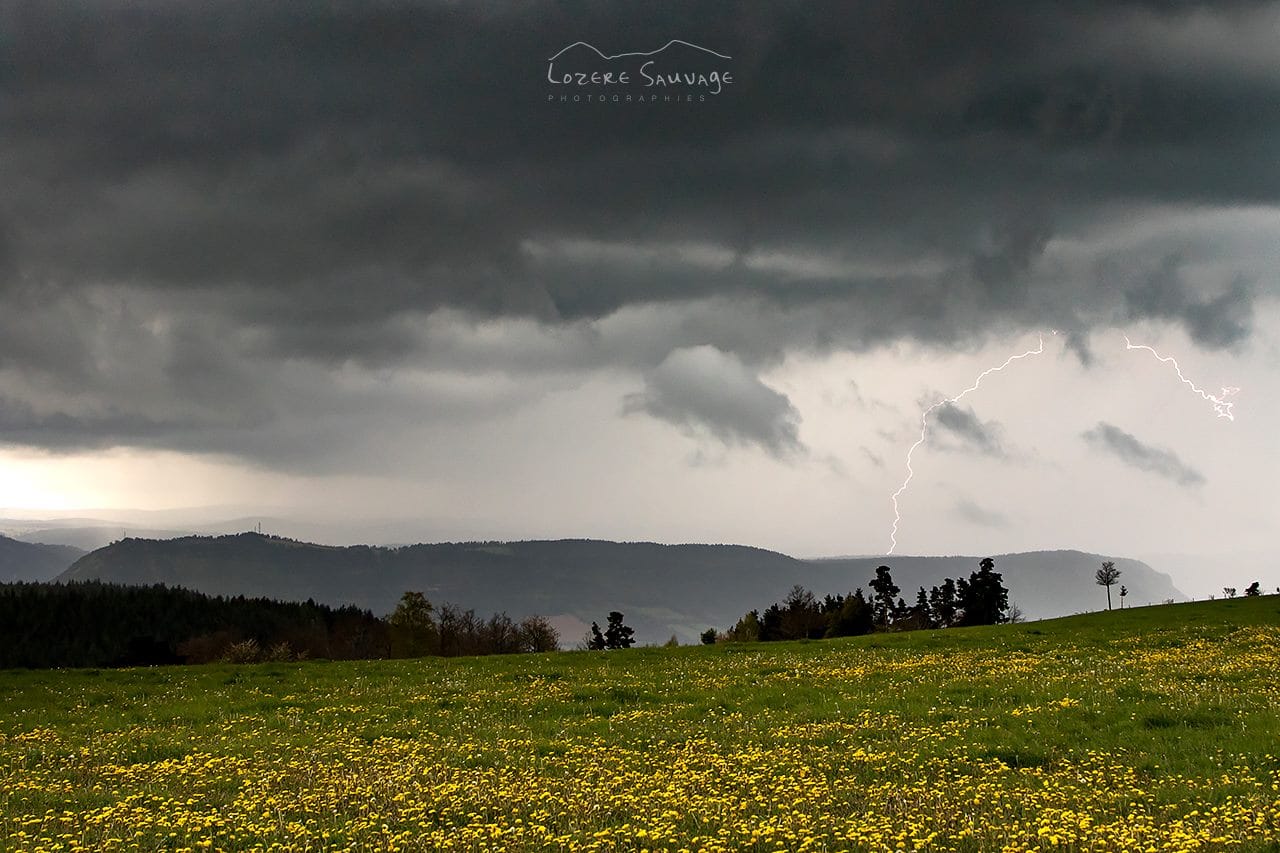 Orage en Lozère dans l'après-midi entre 12h et 14h. - 12/05/2017 13:00 - Benoit COLLOMB