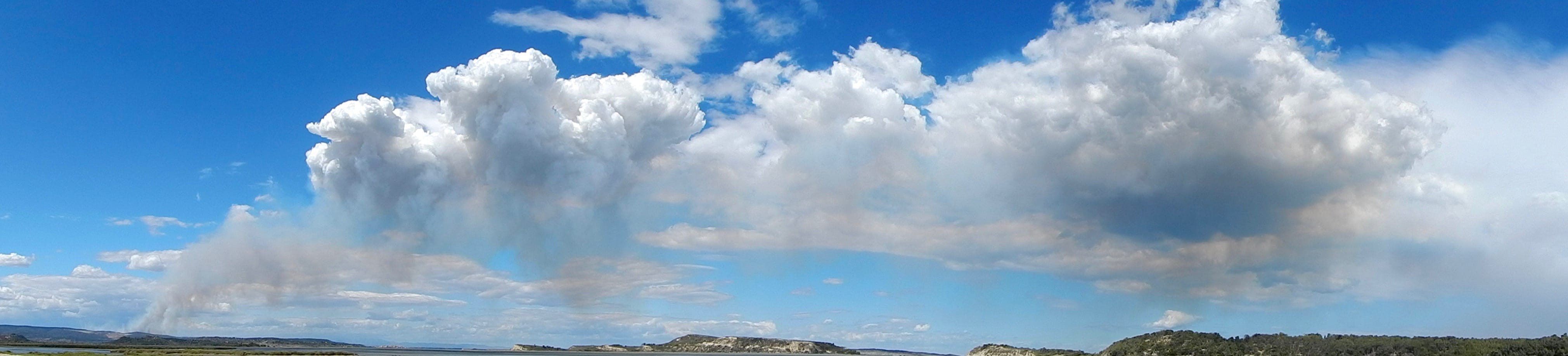 panoramique Pyrocumulus à proximité de Narbonne - 14/07/2016 18:00 - daniel craste