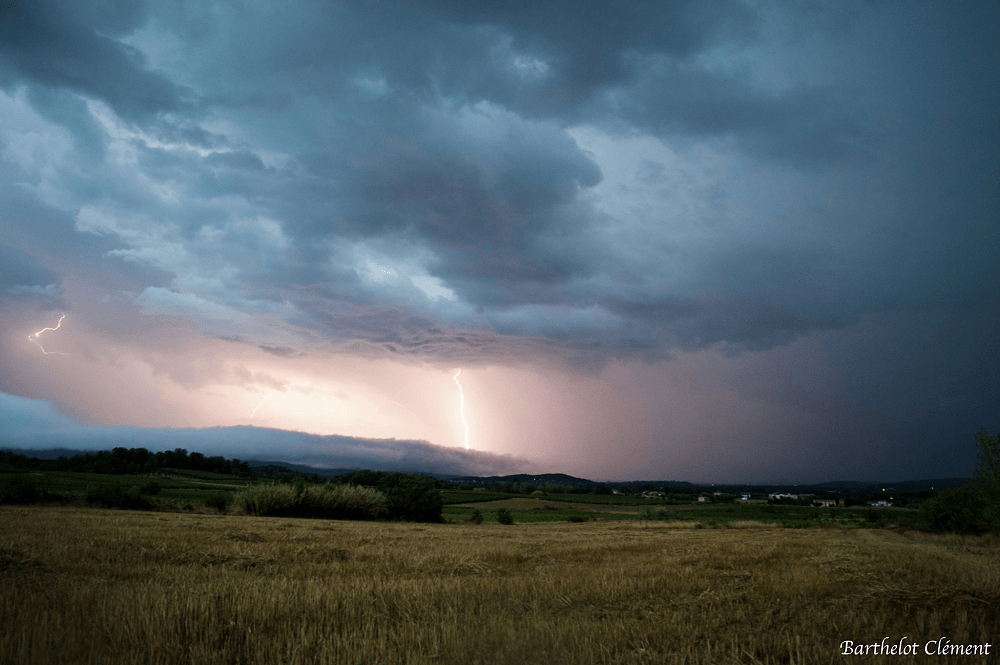 Orage près de Lézan dans le Gard. - 14/09/2016 21:00 - Clément BERTHELOT