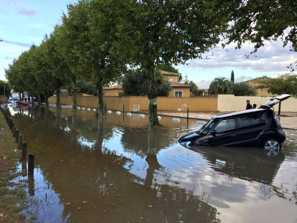 Inondations à Saint-Just dans le Gard suite aux orages très pluvieux. - 16/09/2016 12:00 - Florian AMBROSINO