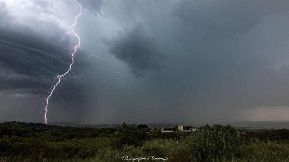 Impact capturé à environ 1 kilomètre - 22/05/2018 17:00 - Photographie d'Occitanie