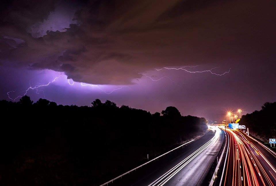 Arrière de la cellule grêligène qui a touché Montpellier et la Vaunage. - 30/07/2016 22:00 - François-Xavier Assemat