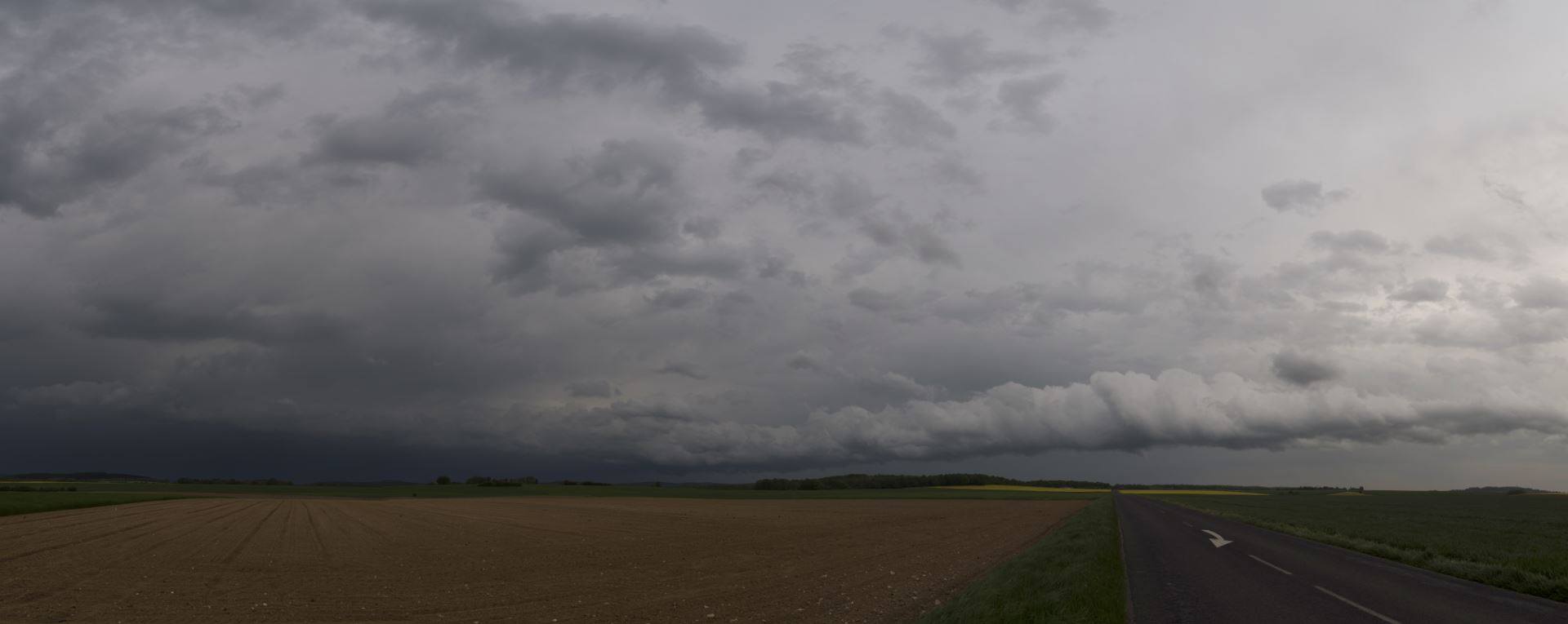 Structure de la supercellule tornadique remontant de la Marne à la Belgique - 29/04/2018 18:50 - Thomas Structure