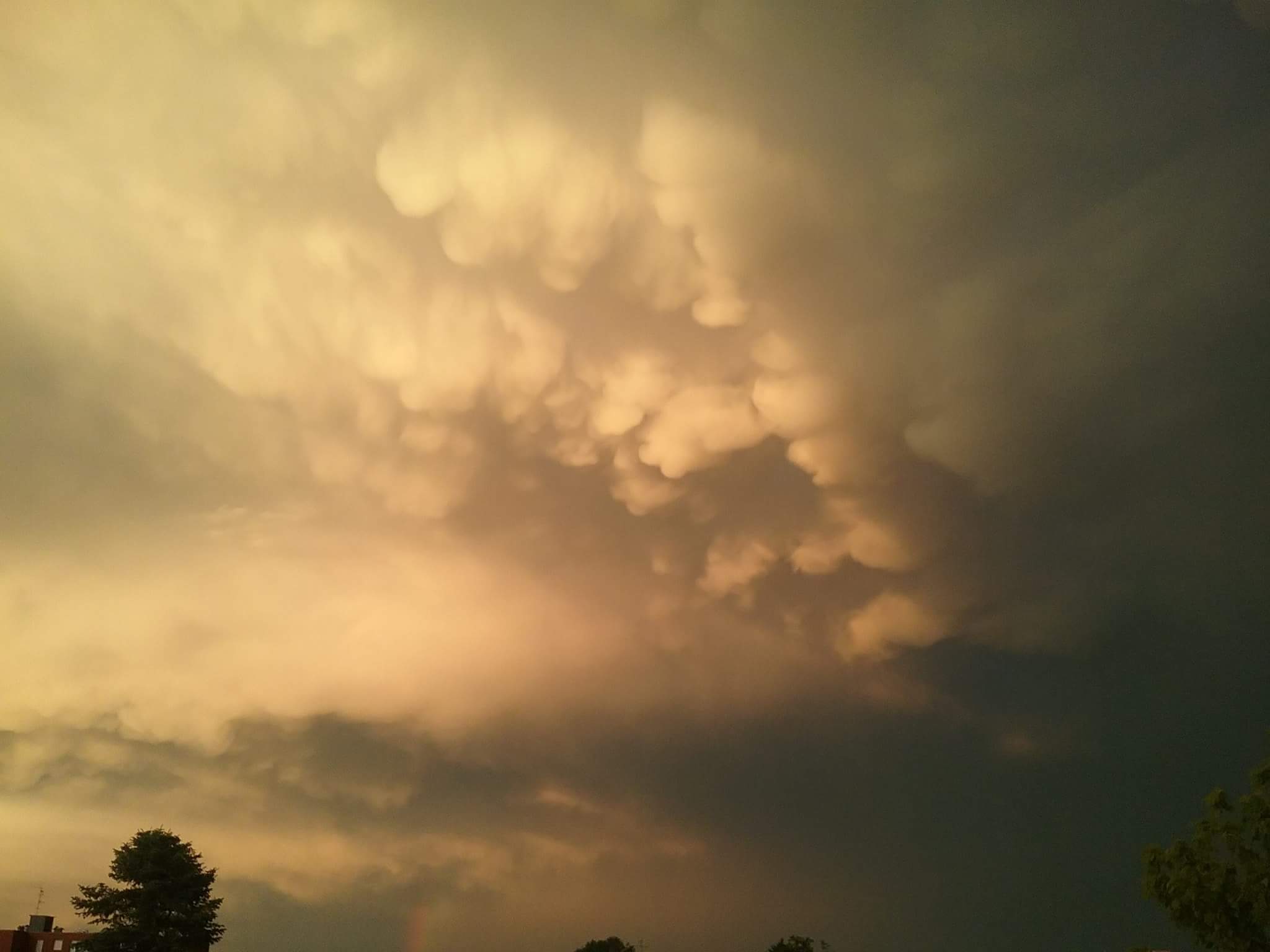 Mammatus dans la région de Maubeuge (59). - 06/07/2017 19:30 - Laurent Huberland