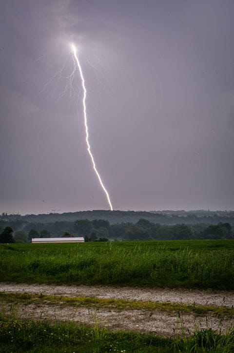 Orage qui a sévi sur Amiens en début d'après midi. - 22/05/2018 15:00 - Gaël Caplain