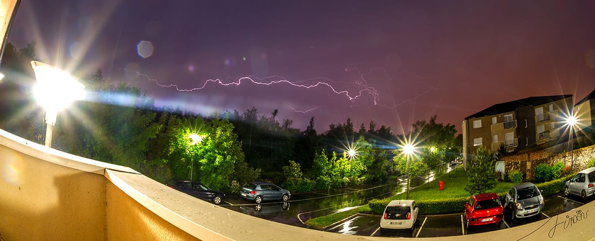 Du balcon, ville de Denain - 24/05/2018 21:49 - stéphane Simoens