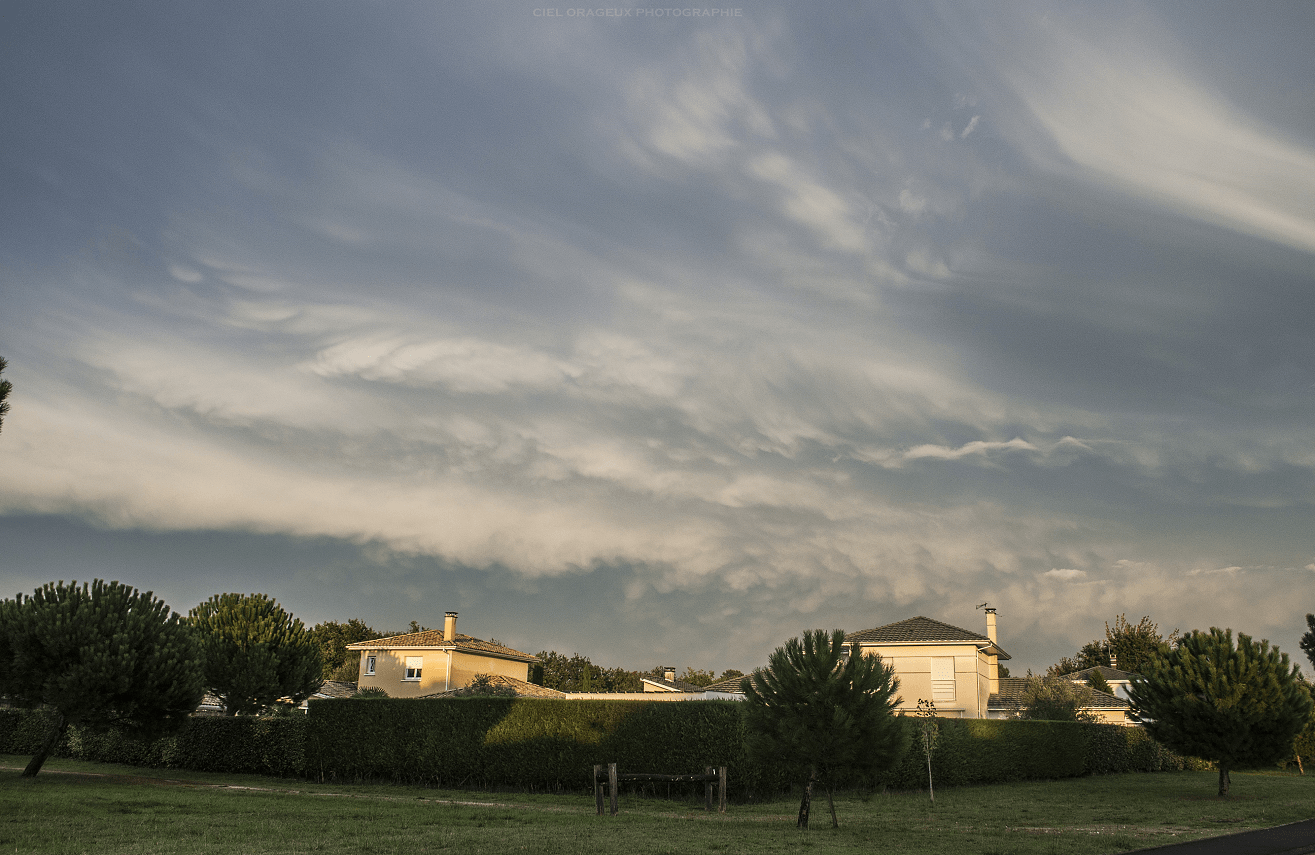 Mammatus dans le ciel girondin près de Bordeaux (33) - 14/10/2019 18:52 - Ciel Orageux Photographie
