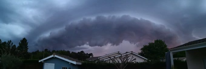 Arcus sur l'ouest de Bordeaux - 17/04/2020 21:00 -  @mkk3364