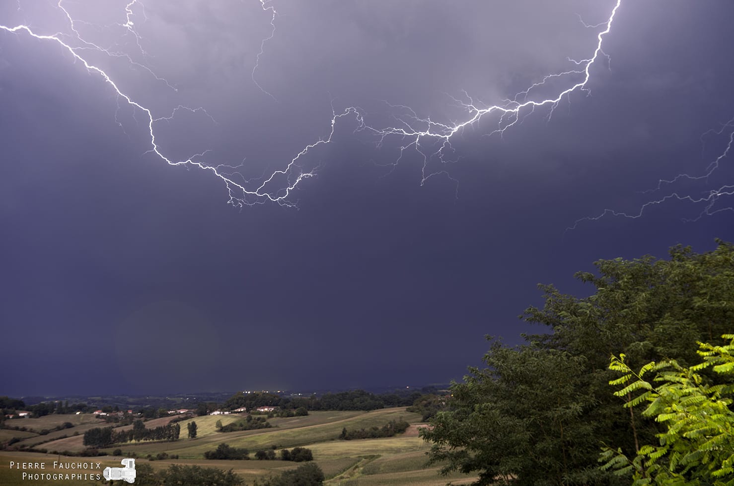 Orage sur Montfort en Chalosse - 28/08/2018 22:00 - Pierre fauchoix
