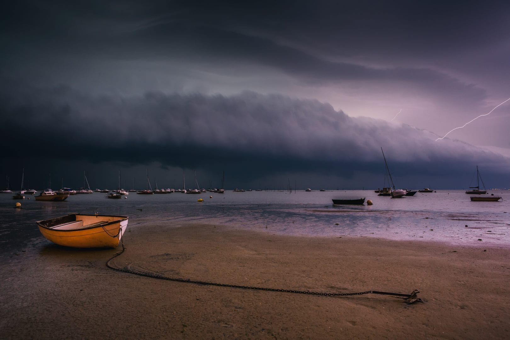 J'étais de chasse sur le Bassin d'Arcachon, bel arcus peu avant minuit - 30/06/2018 23:00 - Clément Viala