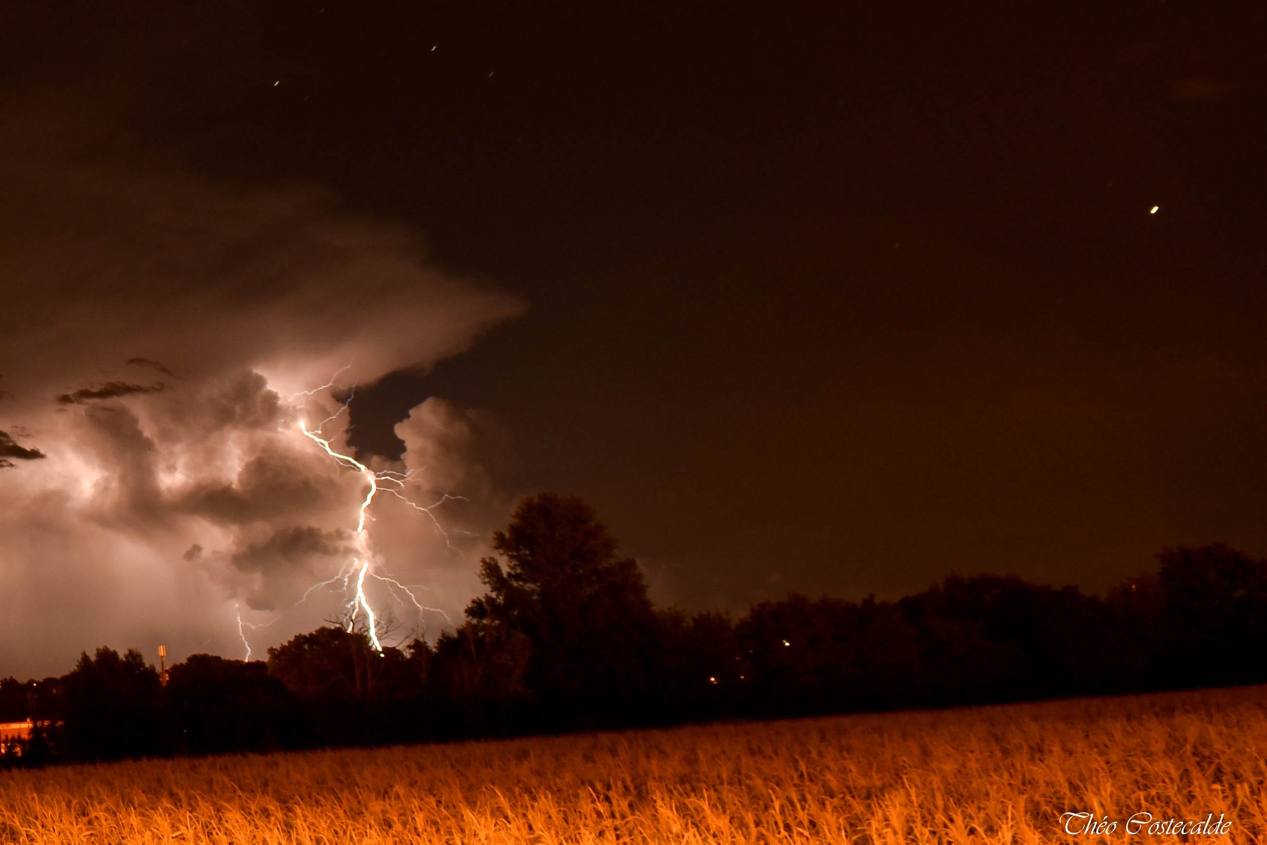 vu de bruguyere direction albi - 12/08/2020 23:58 - Theo Costecalde