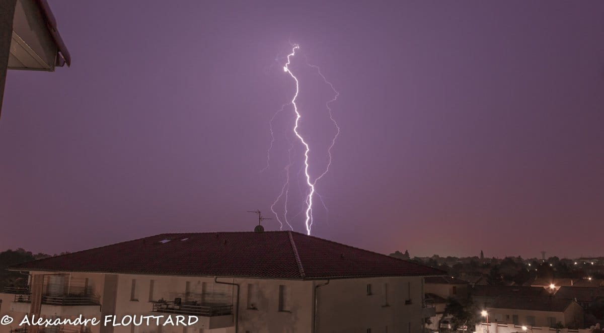 Passage d'un orage marqué sur le sud de Toulouse - 13/07/2018 23:00 - Alexandre Flouttard
