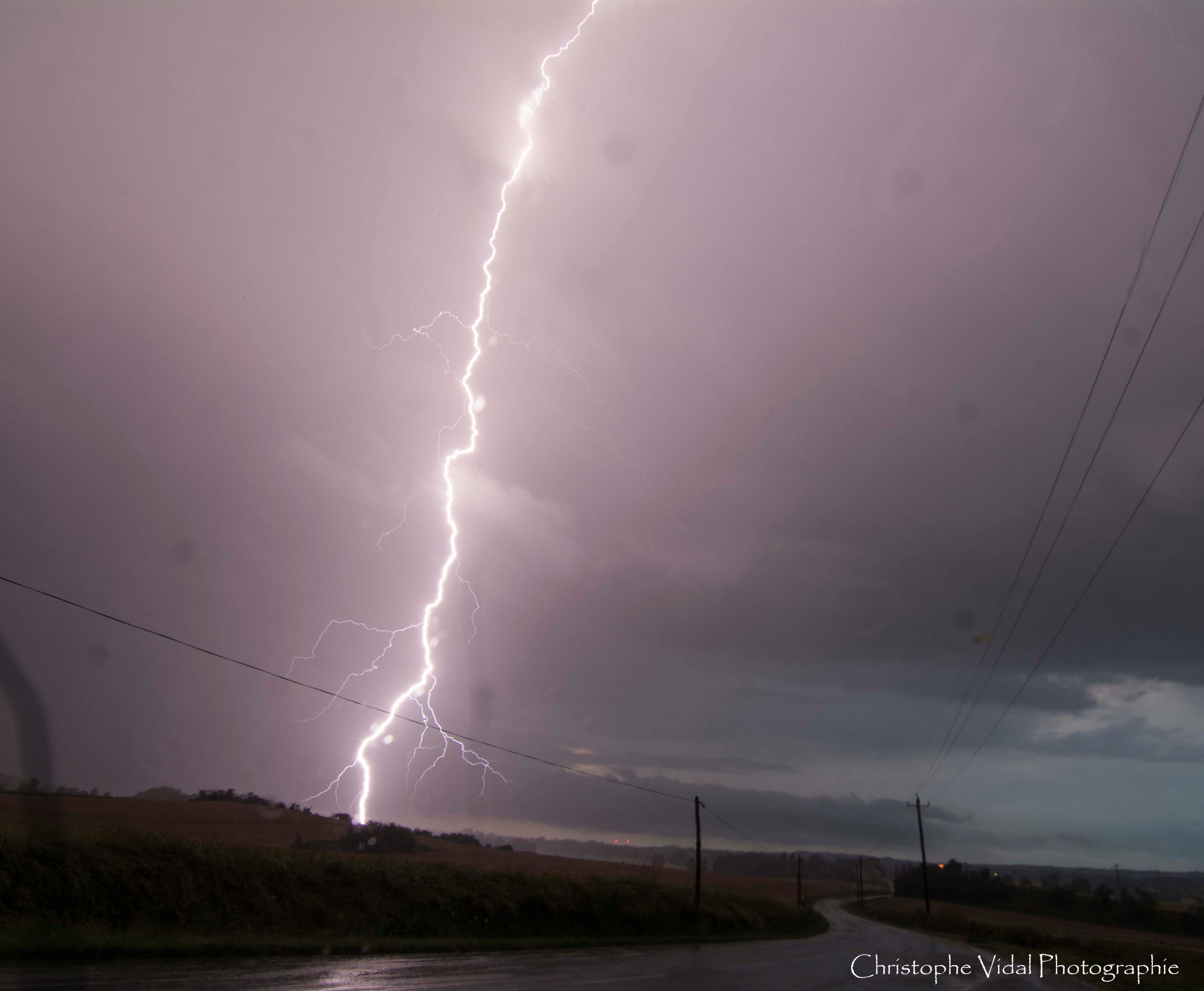 Orage dans le Lauragais Audois - 20/07/2018 21:30 - Christophe vidal