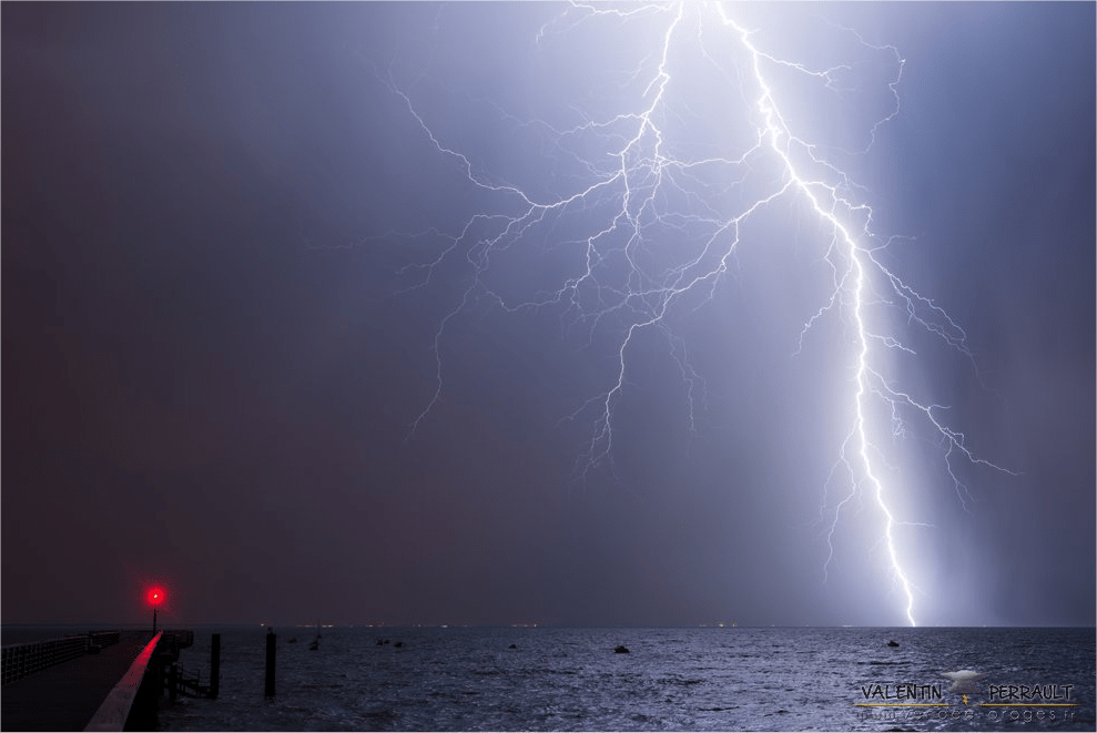 Orage à La Tranche-sur-Mer, vers 6h00. - 13/09/2016 08:00 - Valentin PERRAULT