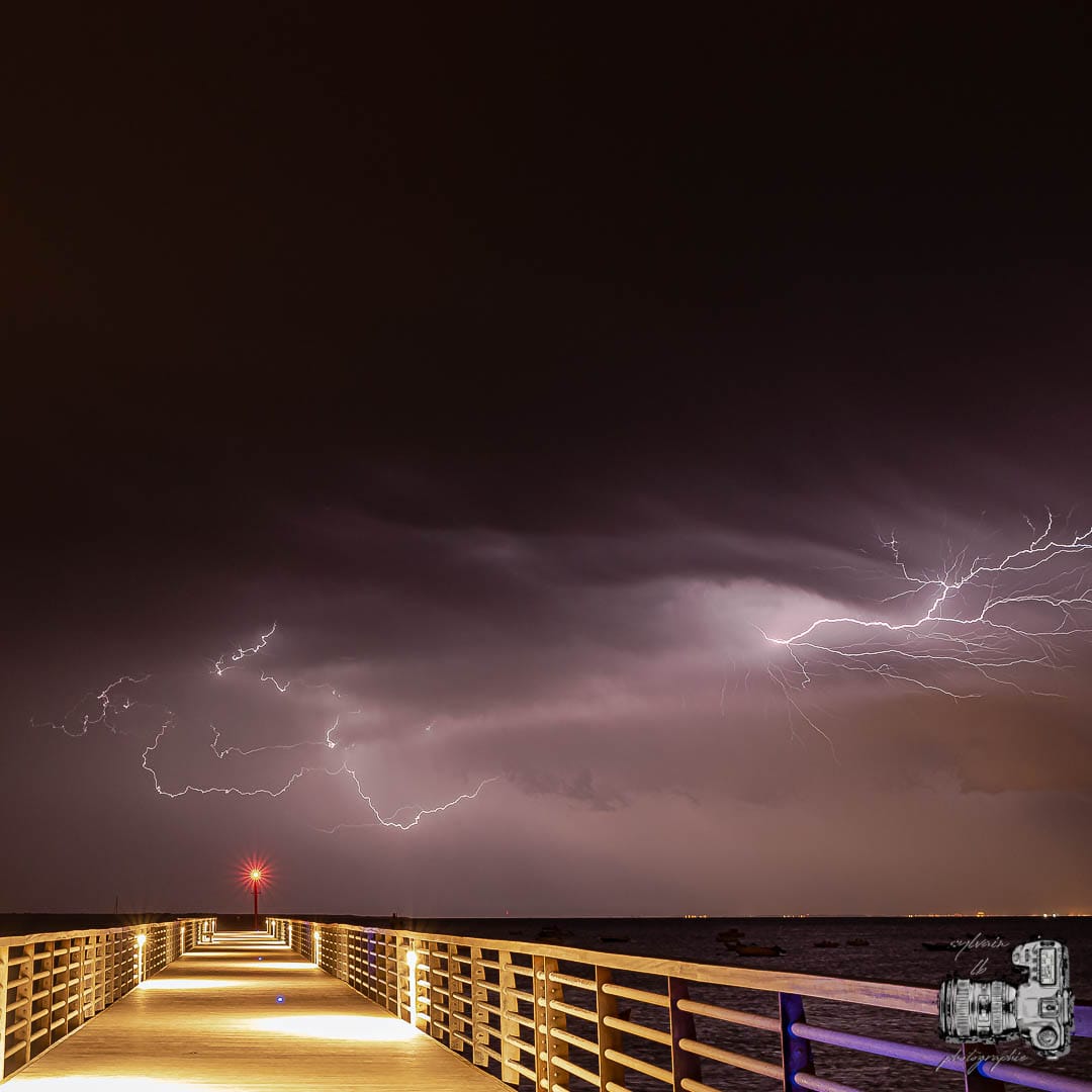 orage sur l'ile de ré le 15.08.2020 - 15/08/2020 23:00 - sylvain le barbenchon