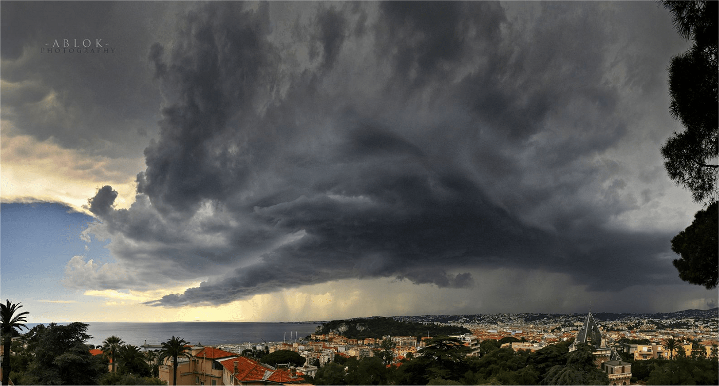 Orage sur Nice. - 28/06/2017 15:00 - Clément JOUSSE