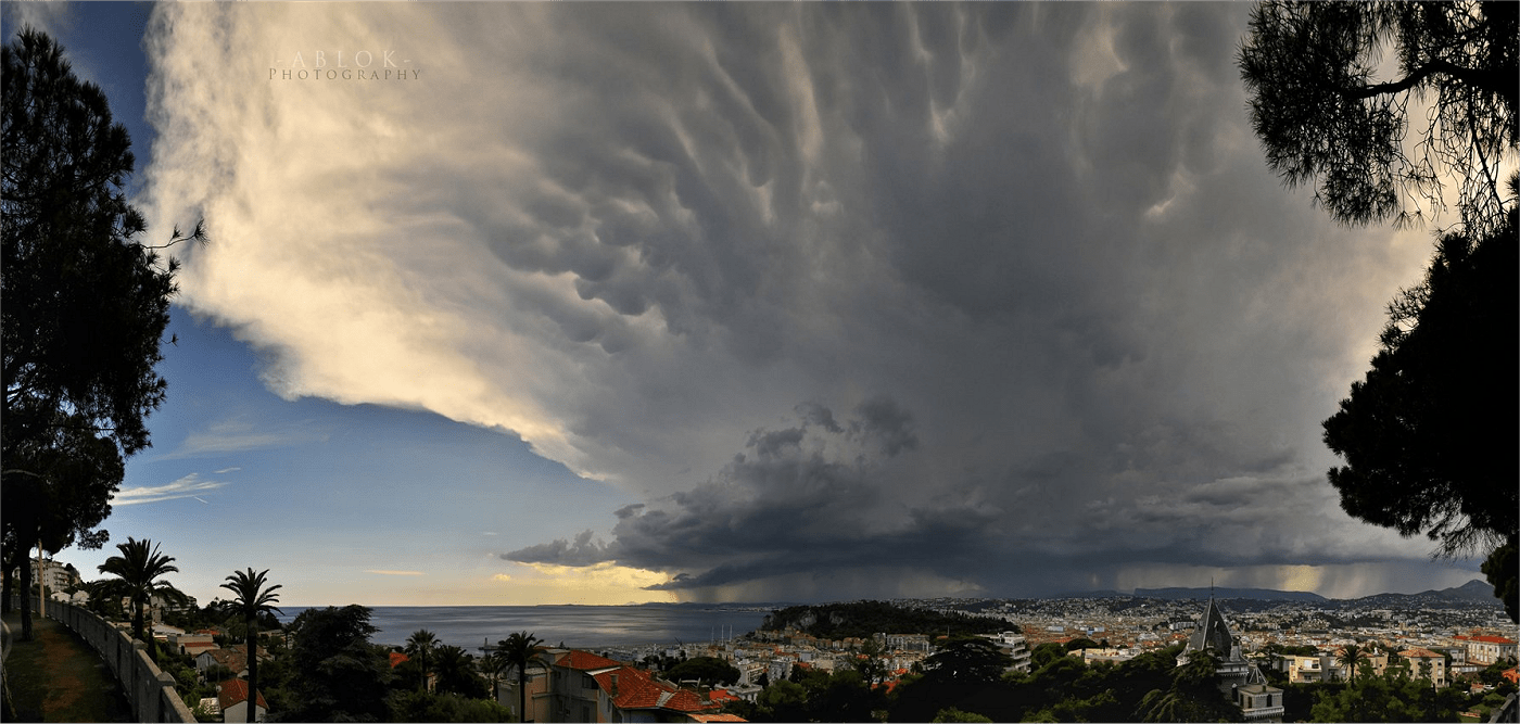 Orage sur Nice. - 28/06/2017 16:00 - Clément JOUSSE