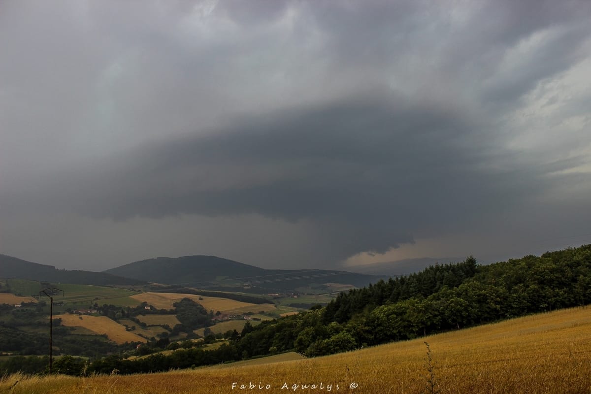 Orage sur le Pilat au sud de Lyon. - 11/07/2016 21:00 - Fabio Aqualys