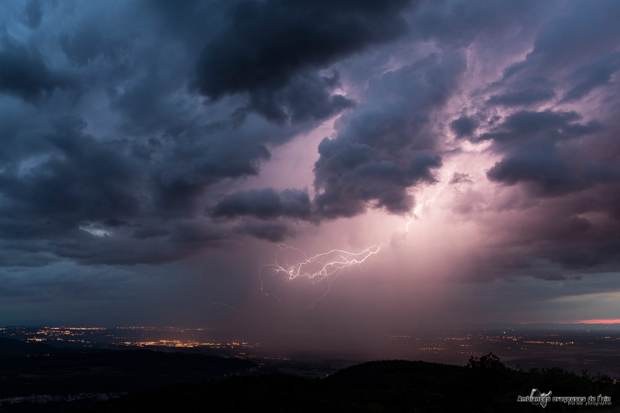 Capture d'un orage sur Lagnieu hier soir - 21/05/2018 20:00 - Ambiances orageuses de l ain