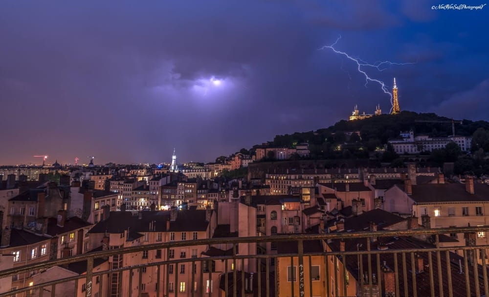 Orage sur la colline de Fourvière à Lyon. - 30/06/2016 00:00 -  NinOVersaLPhotographY