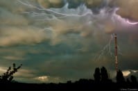 Mammatus et éclairs près d'Audrix (24, Dordogne) - 08/08/2014 21:00 - Vincent CORNU