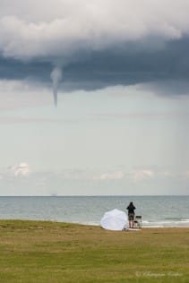 Trombe Marine prise depuis la plage d'Omaha Beach. - 23/08/2014 16:45 - Cédric Champin