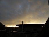 Arrière du système orageux producteur de la tornade de Leers l'après midi sur 3 janvier 2014, observé du Nord de Lille - 03/01/2014 16:05 - Olivier JL
