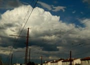 Cellule orageuse en formation au sud-ouest de Bordeaux (vue depuis Biganos) - 17/09/2014 18:35 - Mathieu TAILLADE