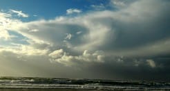 Orage de masse d'air froid, au nord de Biscarrosse-plage - 16/11/2014 16:04 - Mathieu TAILLADE