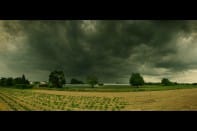 Cellule orageuse au dessus du Canton de Bâle Canton vu depuis les champs au sud de Village-Neuf, Haut-Rhin, Alsace, lundi 25 mai 2015 à 13h58 - 25/05/2015 15:58 - Philippe Meisburger