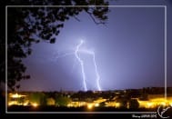 Orage du 12 et 13 août 2015
Photo prise depuis la Citadelle de Blaye (33), au dessus de la ville. - 13/08/2015 03:45 - Thierry GUYON