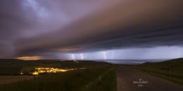 Orages du 22 juin au soir au littoral de la Côte d'Opale, Cap Blanc-Nez, Calais - 23/06/2016 01:00 - Mickaël Lootens