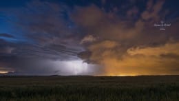 Orages du 22 juin au soir au littoral de la Côte d'Opale, Cap Blanc-Nez, Calais - 23/06/2016 01:00 - Mickaël Lootens