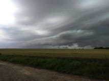 Front de rafale - Bow Echo- frontière franco belge /secteur Jeumont - 23/06/2016 21:40 - Laurent Huberland