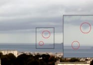 Une trombe a été observée depuis la côte marseillaise, le 14 janvier 2008, durant l'après-midi. Celle-ci s'est développée à proximité immédiate des îles du Frioule. - 14/01/2008 14:30 - Paul MARQUIS