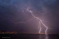 Orage sur le Léman. - 22/08/2011 23:00 - Mickaël NARCON