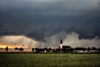 Orage de grêle approchant de Wittelsheim (Haut-Rhin), en fin d'après-midi du 9 juin - 09/06/2010 18:30 - (c)  Lyo