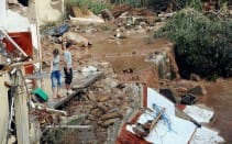 Inondations dans le centre de Draguignan - 15/06/2010 15:30 - (c) AFP