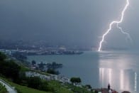 Orage sur le Léman depuis Chexbres entre 21h et 21h30 le jeudi 5 juillet - 05/07/2012 22:30 - Mickaël NARCON