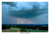 Orages remontant du sud-ouest en début de nuit, dans le département du Lot. - 07/07/2012 22:00 - Florian PARZADIS