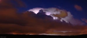 Orage au sud de Laon en panoramique - 08/05/2013 22:00 - David Fotosnature