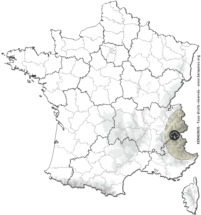 Carte de prévision des orages