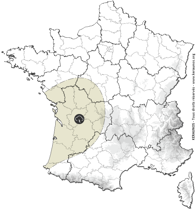 Carte de prévision des orages